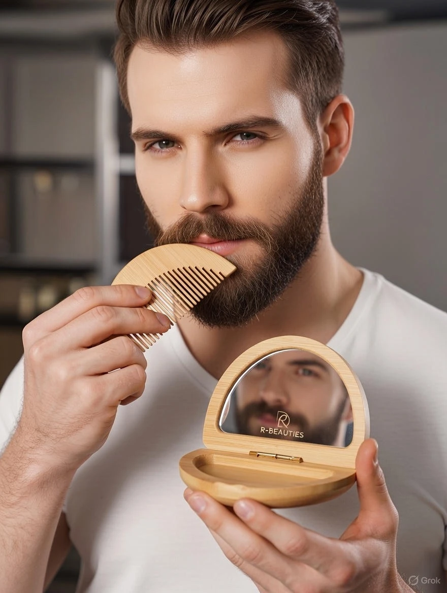 Peigne en bois pour barbe R-Beauties